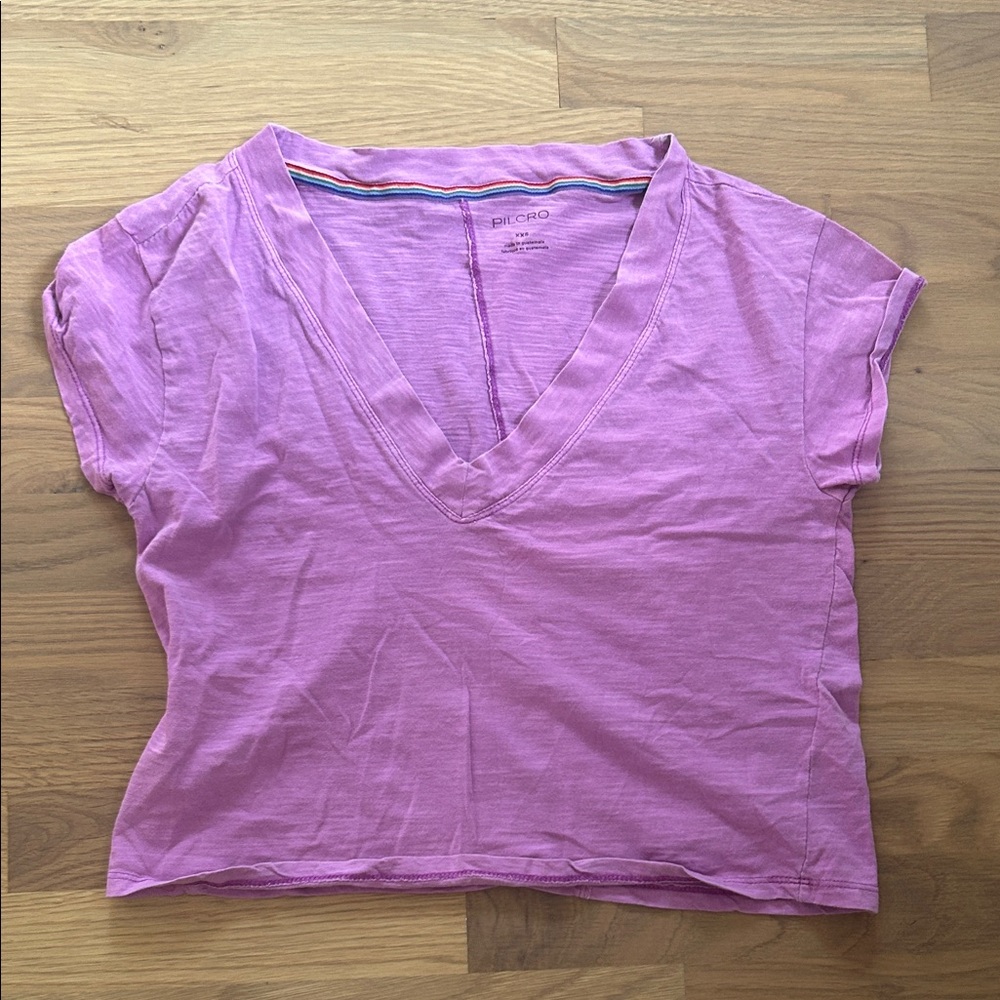 Pilcro Pink Crop Top